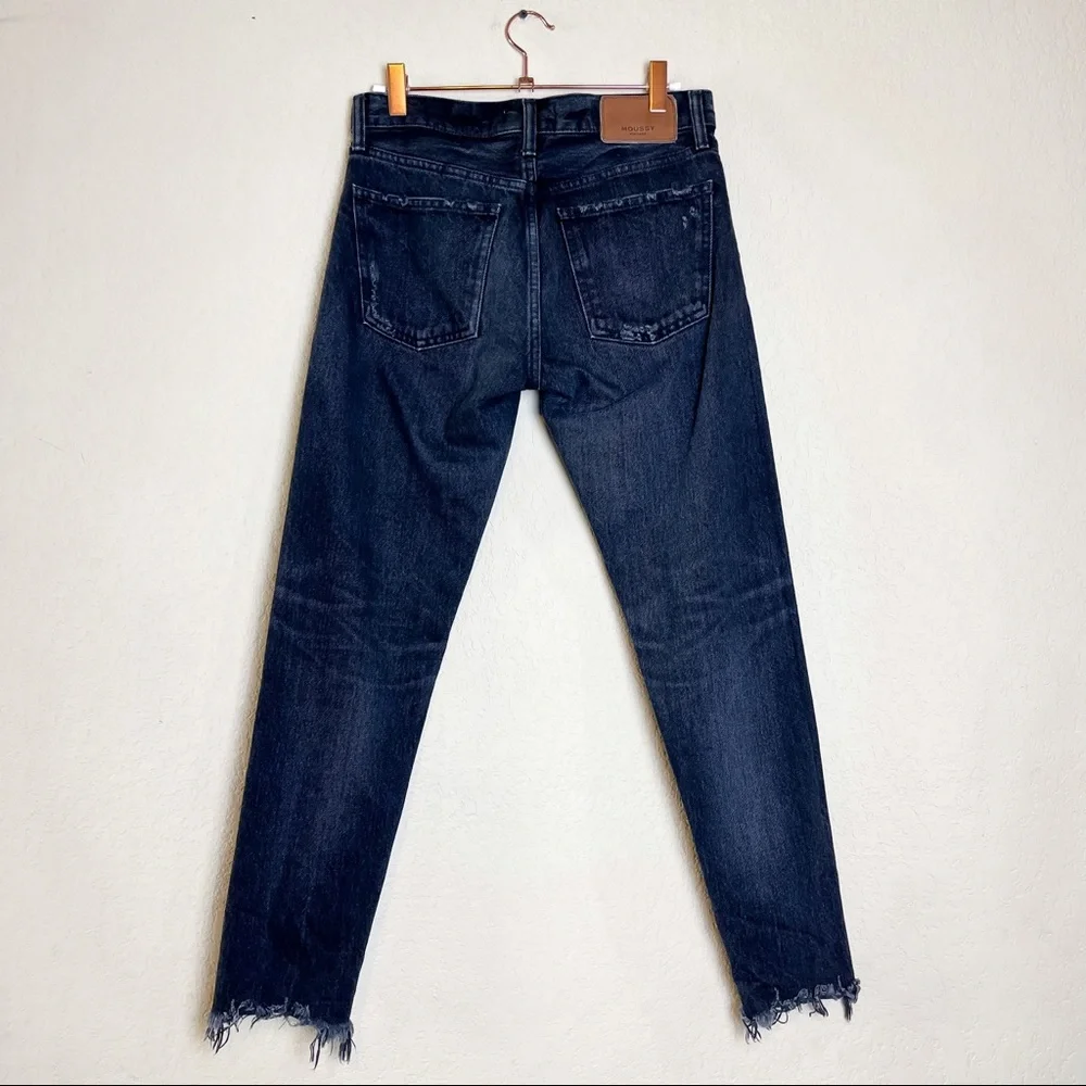 Moussy Vintage Staley Tapered Rigid Jean Black Size 25 - Picture 6 of 10